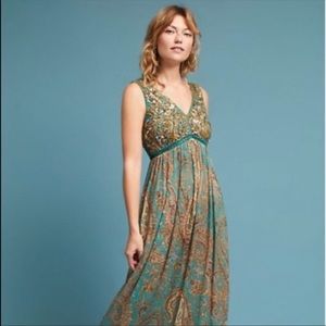 Anthropologie maxi dress